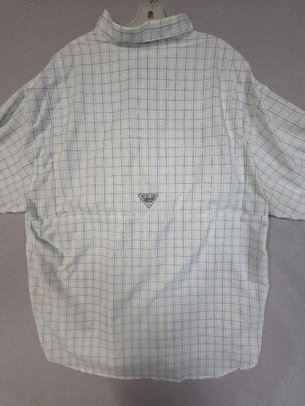 Columbia PFG Super Tamiami Shirt Mens XXL Long Sleeve Plaid Fishing Vent Yellow